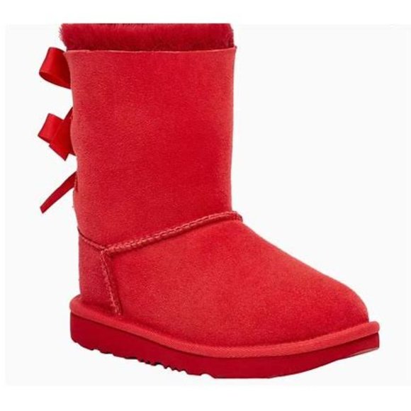 Other - UGG KID'S BAILEY BOW II BOOT RIBBON RED